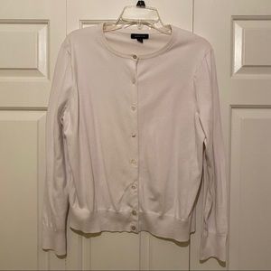 Lands End Button Down Cardigan L (14-16)